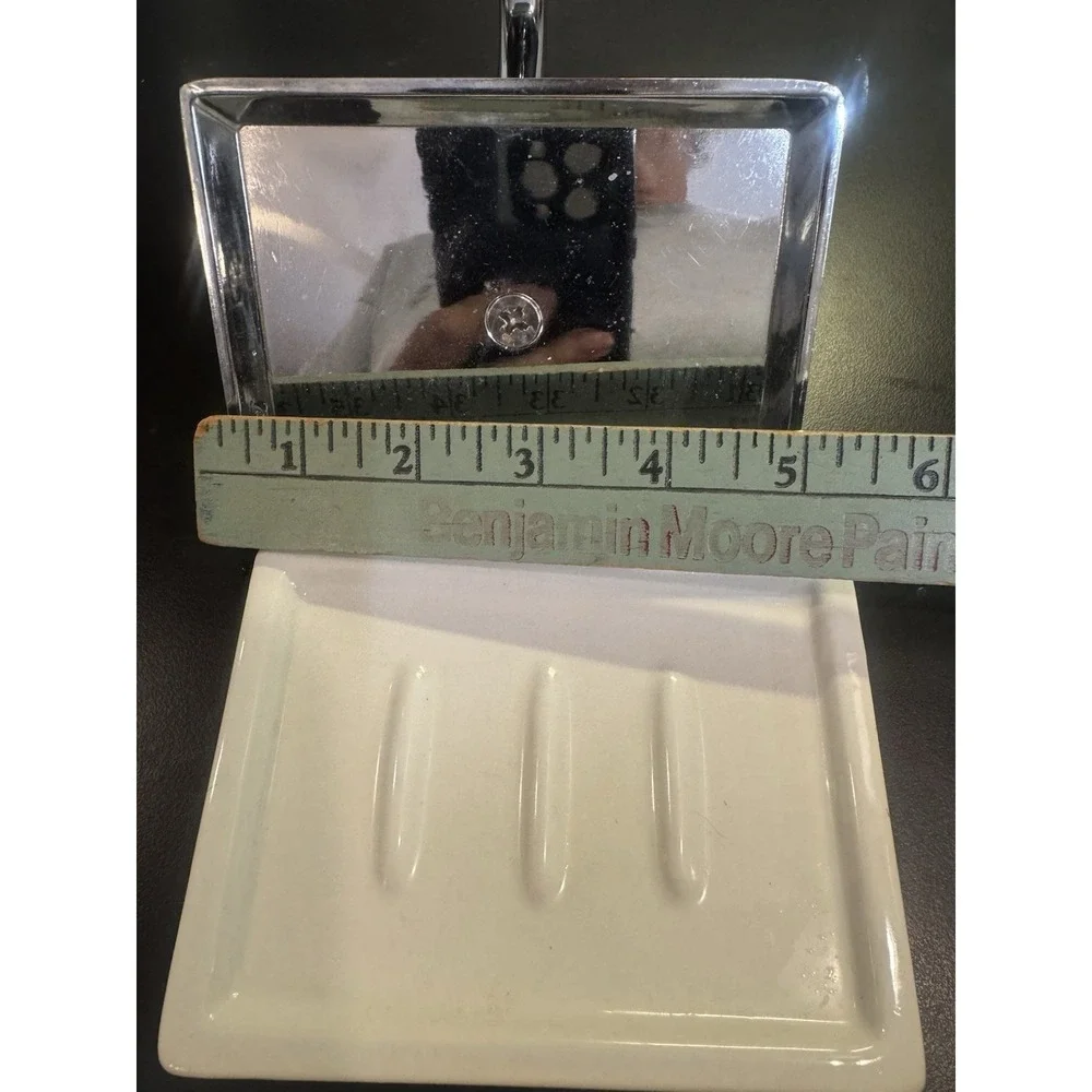 Pottery Barn Wall Mounted Soap Dish  Polished Chrome-hardware‎ Not Included